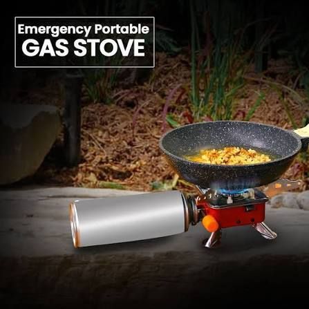 techel Small Foldable Gas Stove for Hiking, Travel, Outdoor Cooking, and Campin Stainless Steel Manual Gas Stove-picture-7
