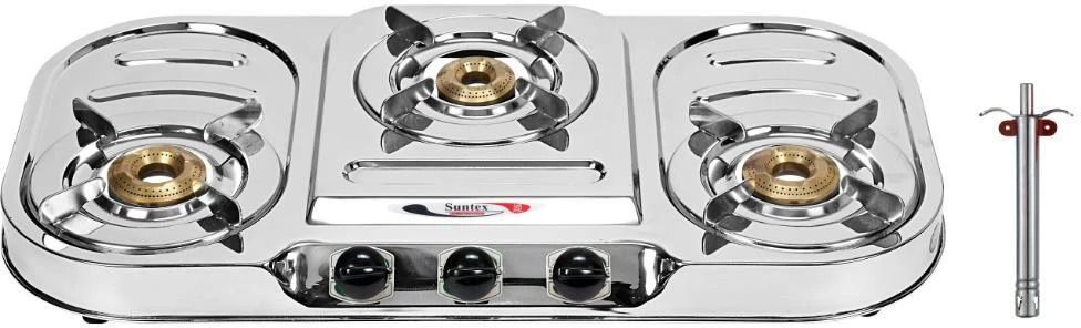 3B ORCHID SSPS(Brass Nozzle) Stainless Steel Manual Gas Stove-image-11