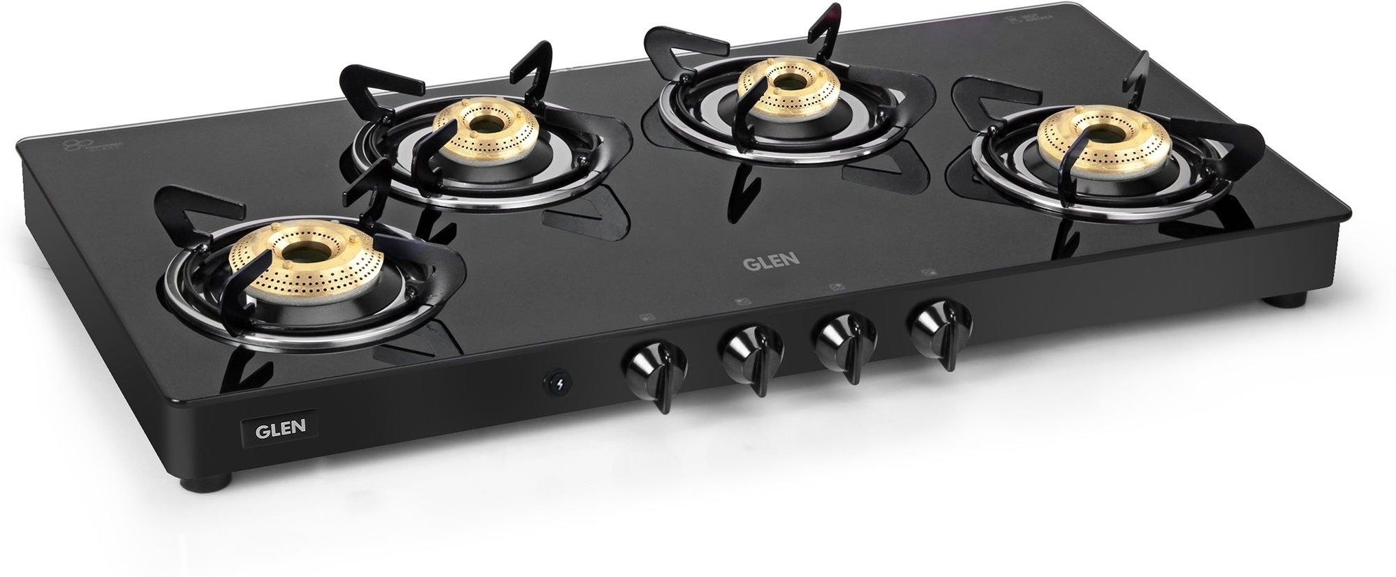 LPG Gas Stove 4 Burner | 1 High Flame Brass Burner | Extra Wide Design | Glass Automatic Gas Stove-image-18