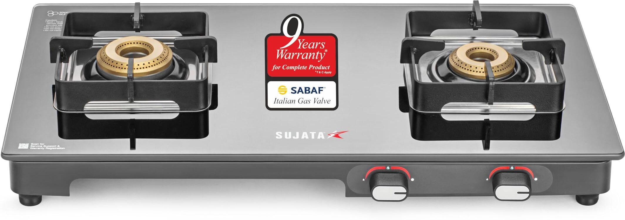 Gas Stove 2 Burner | Gas Chulha for Kitchen | ISI Certified | ( 2B Regal M ) Glass, Iron Manual Gas Stove-image-44
