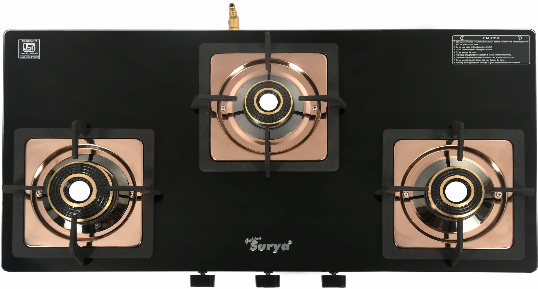 Desire 3B Stainless Steel Manual Gas Stove-image-27