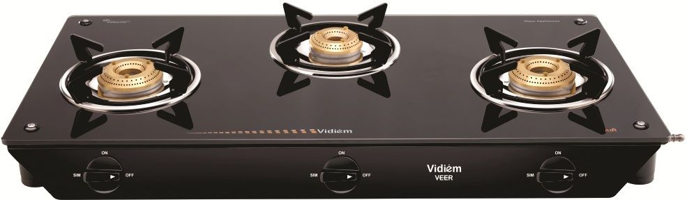 VEER GLASS TOP 3 BURNER Glass Manual Gas Stove-image-21