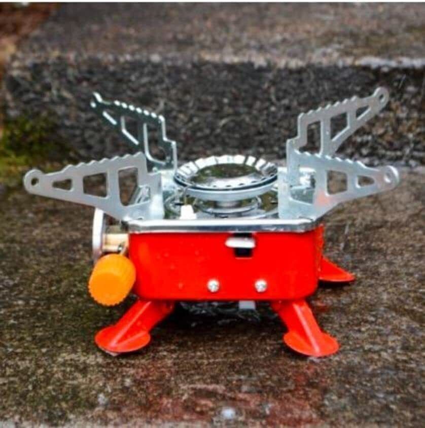 vedvit Outdoor Portable Square-Shaped Gas Butane Burner Camping Picnic Stainless Steel Manual Butane Gas Stove-picture-20