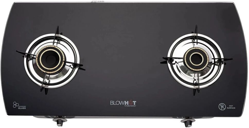 blowhot Jasper Piezo 2 Heavy Brass burner Stainless Steel, 2 Year Warranty Toughened Glass, Iron Automatic Gas Stove-picture-17