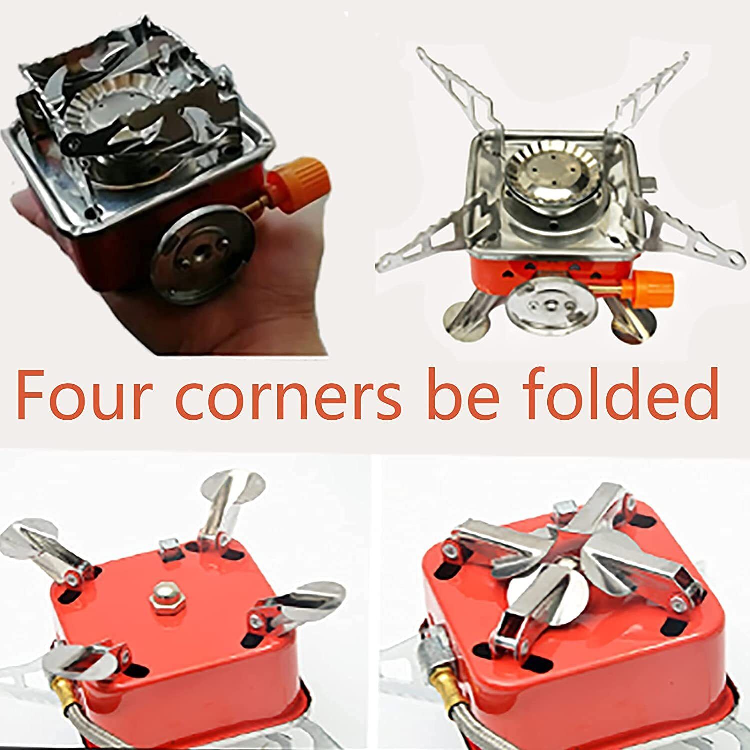 Portable Mini Gas Stove/Butane Gas Burner for Camping AZX45 Stainless Steel Manual Gas Stove-image-39