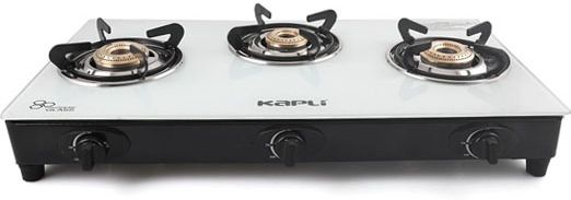 Kapli Premium 3 Burner Manual ISI Certified Gas Stove | Toughened Glass Top Glass Manual Gas Stove-picture-27