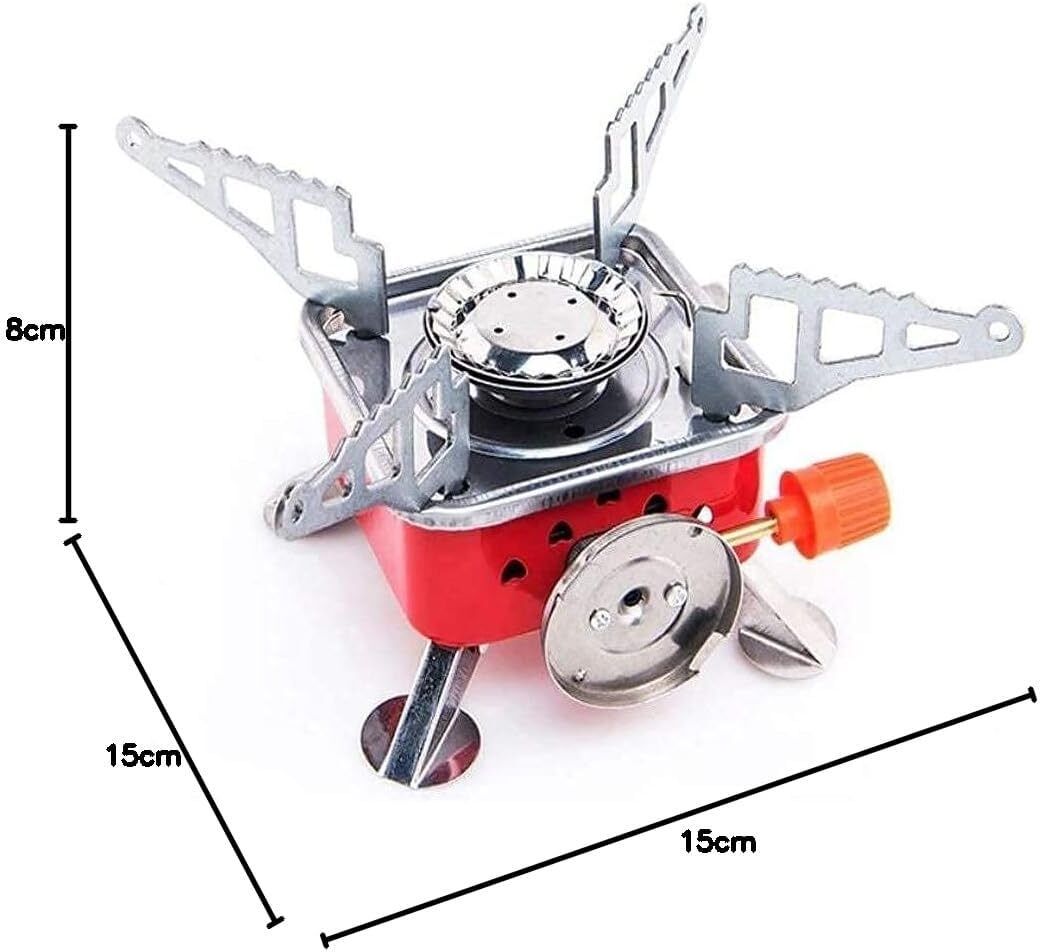 enmora Portable Mini Gas Stove/ Burner for Camping AZX41 Stainless Steel Manual Gas Stove-picture-7
