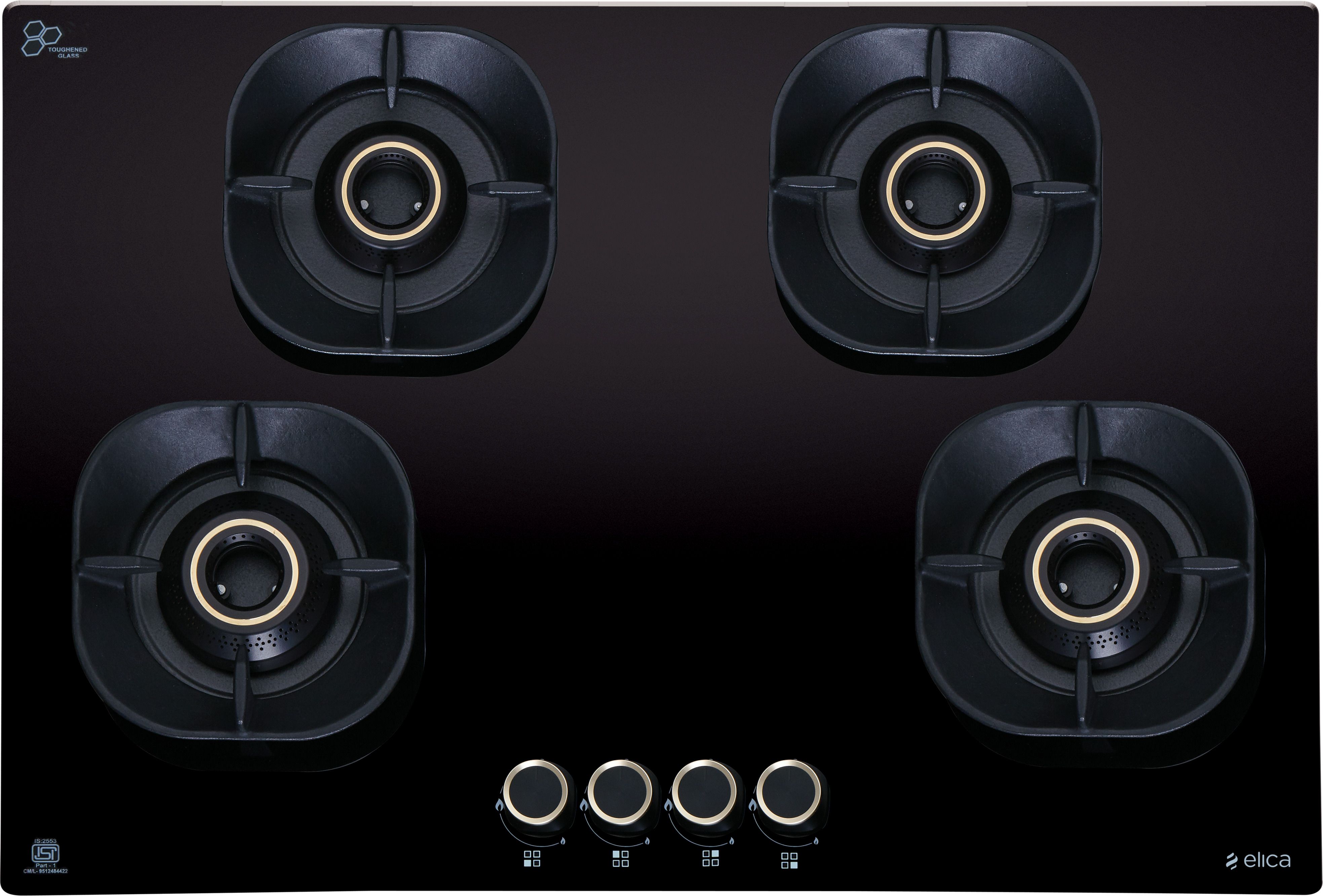 CROWN FLEXI 475 LOTUS IND HD BRASS Glass Automatic Hob-image-32