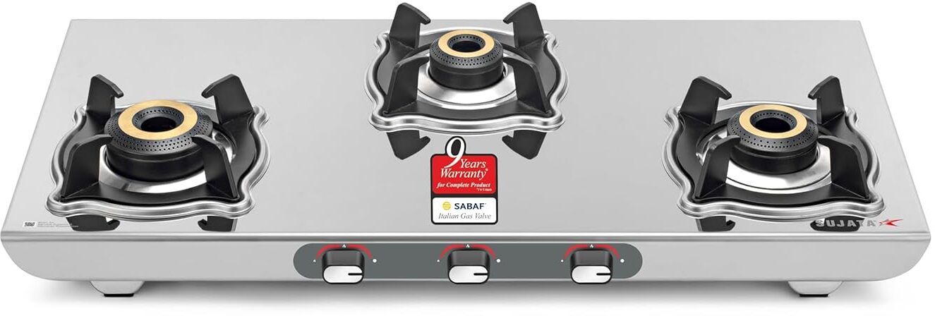 Majestic 4 Burner Manual Ignition Gas Stove | 9 Years Warranty | SABAF | Stainless Steel Manual Gas Stove-image-19
