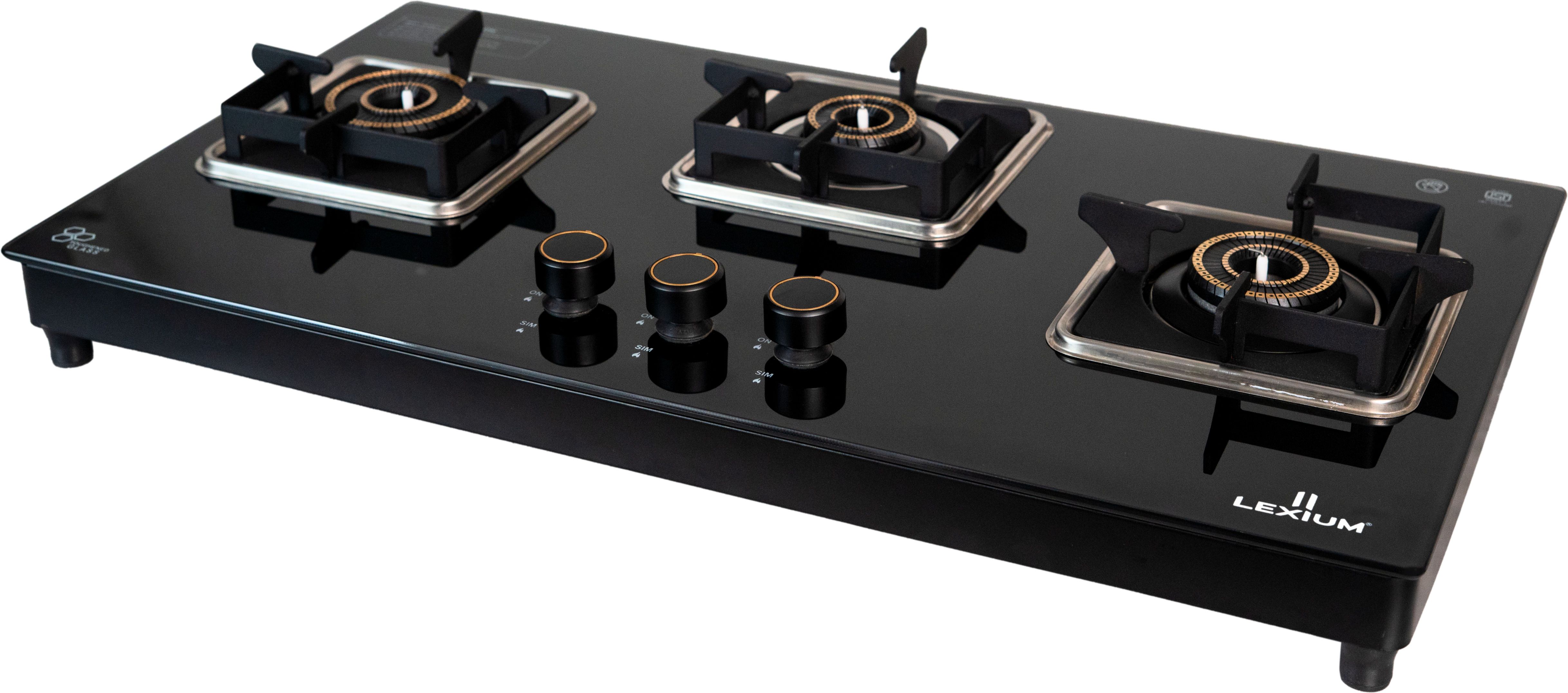 Futura 3B AI | Brass Burners & Flame Guard, Premium, Black, 6 MM Toughened Glass Automatic Hob-image-17