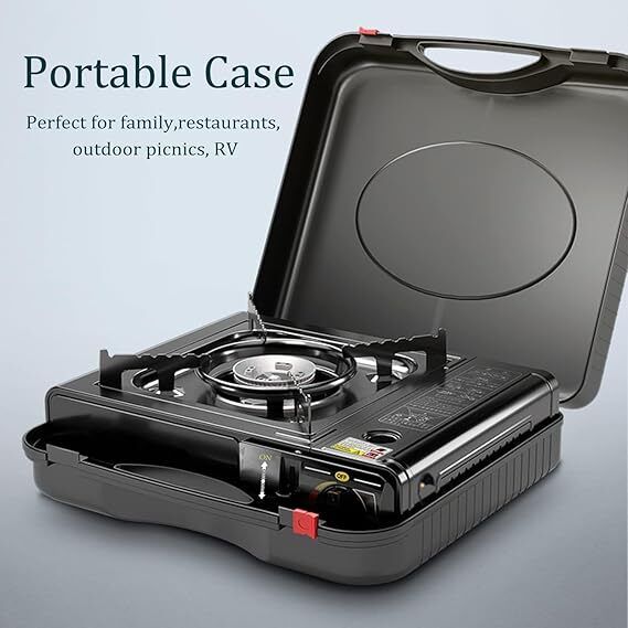 4uonly Portable Camping BIG Gas Stove Cooking Gas burner with Carrying Case for KX28 Aluminium Manual Gas Stove-picture-21