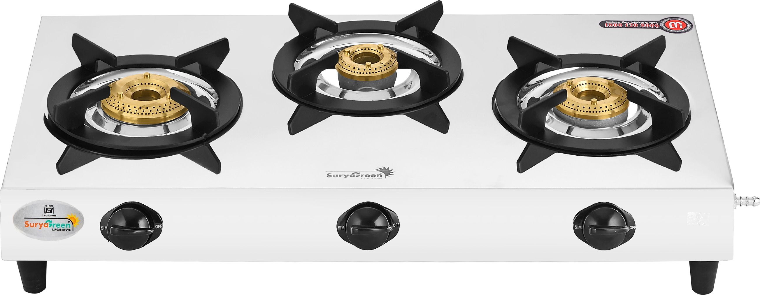 3B Shakthi-RPS Stainless Steel Manual Gas Stove-image-13