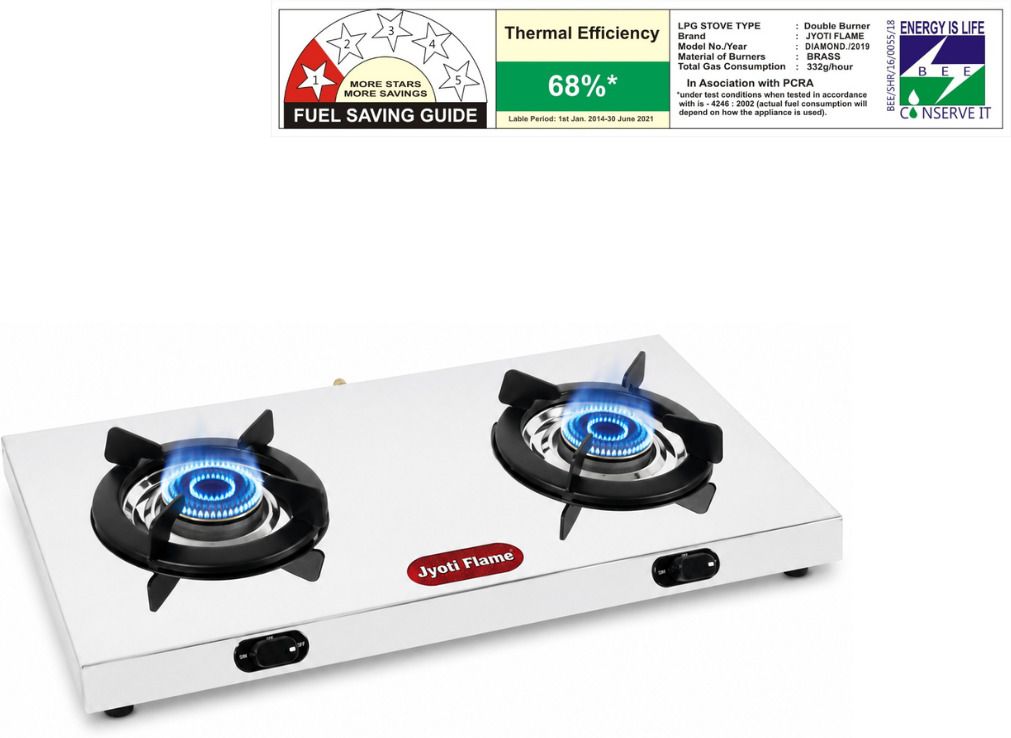 Amaze 2-Burner ISI Certified Cooktop Best for Kitchen Sleek Design Stainless Steel Manual Gas Stove-image-30