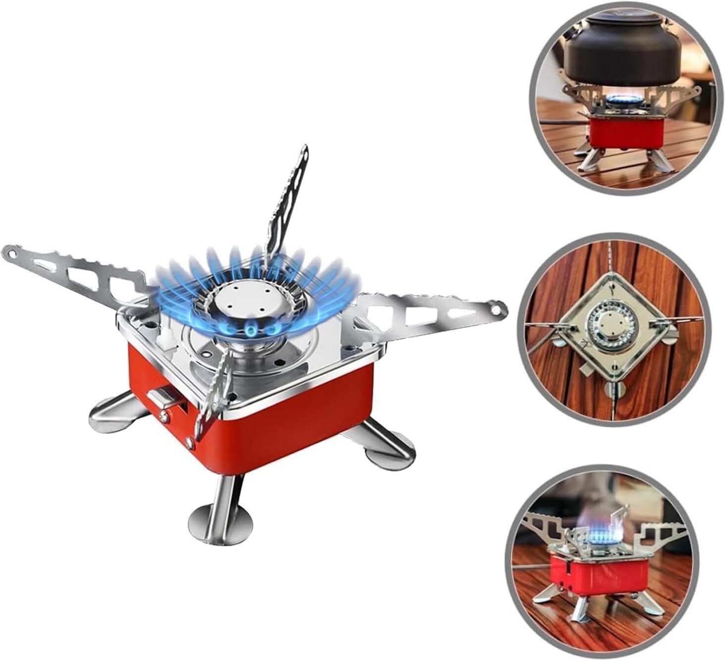 Portable Mini Gas Stove/Butane Gas Burner for Camping AZX50 Stainless Steel Manual Gas Stove-image-44