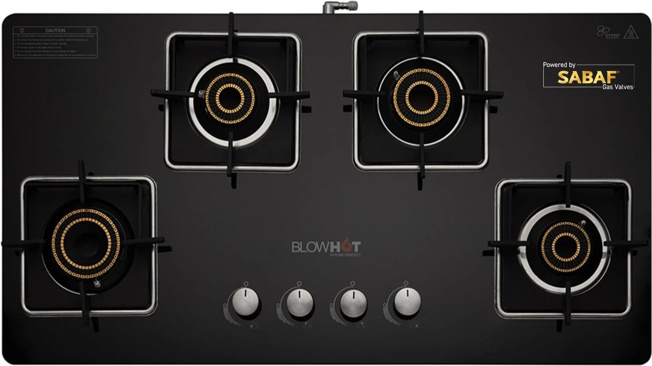 Quartz Automatic Hybrid Design 4 High Performance Burner Toughened Glass Automatic Gas Stove-image-35