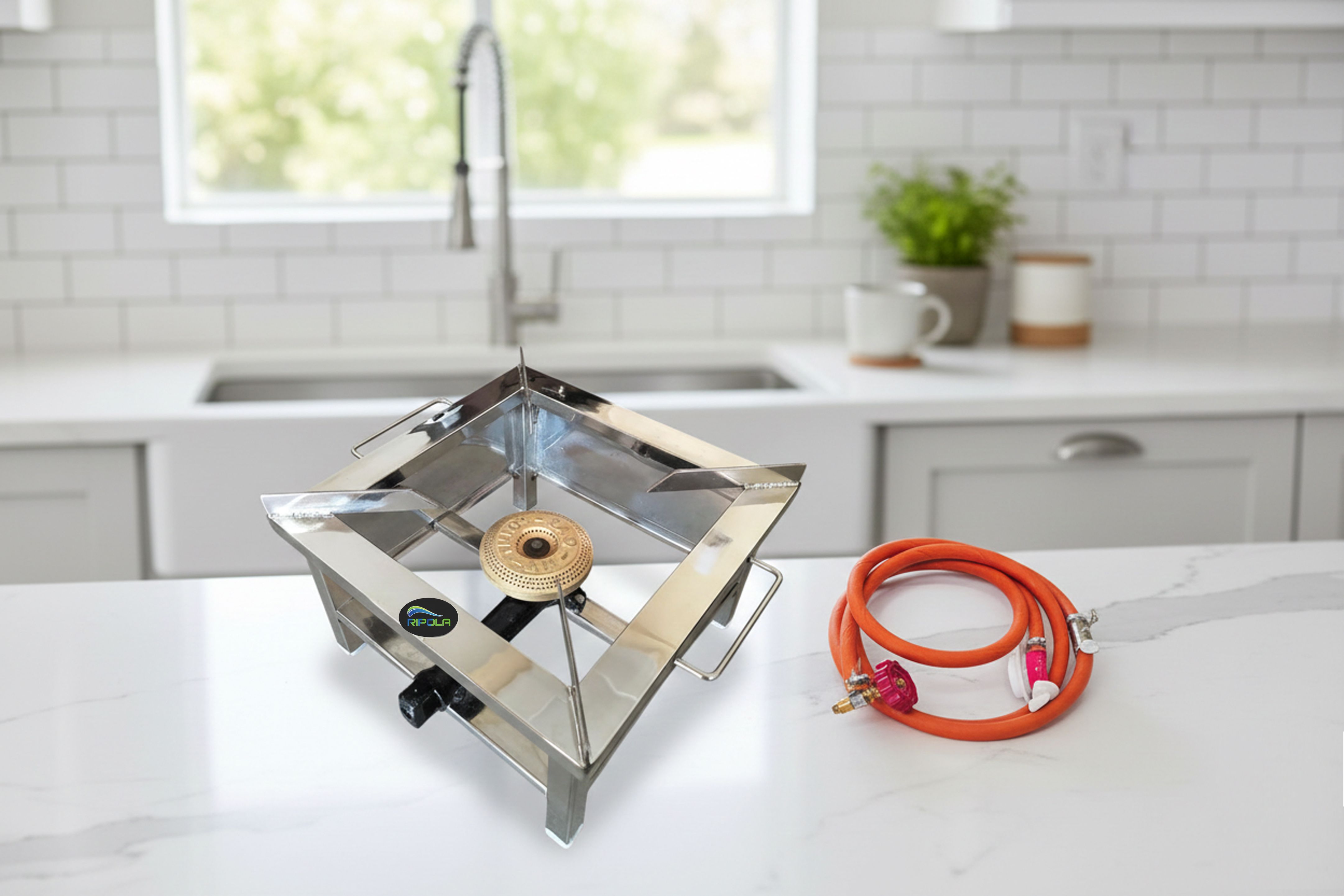 Canteen Bhatti Commercial Gas Stove Manual (Large-14Wx14Lx8H) Stainless Steel Manual Gas Stove-image-10
