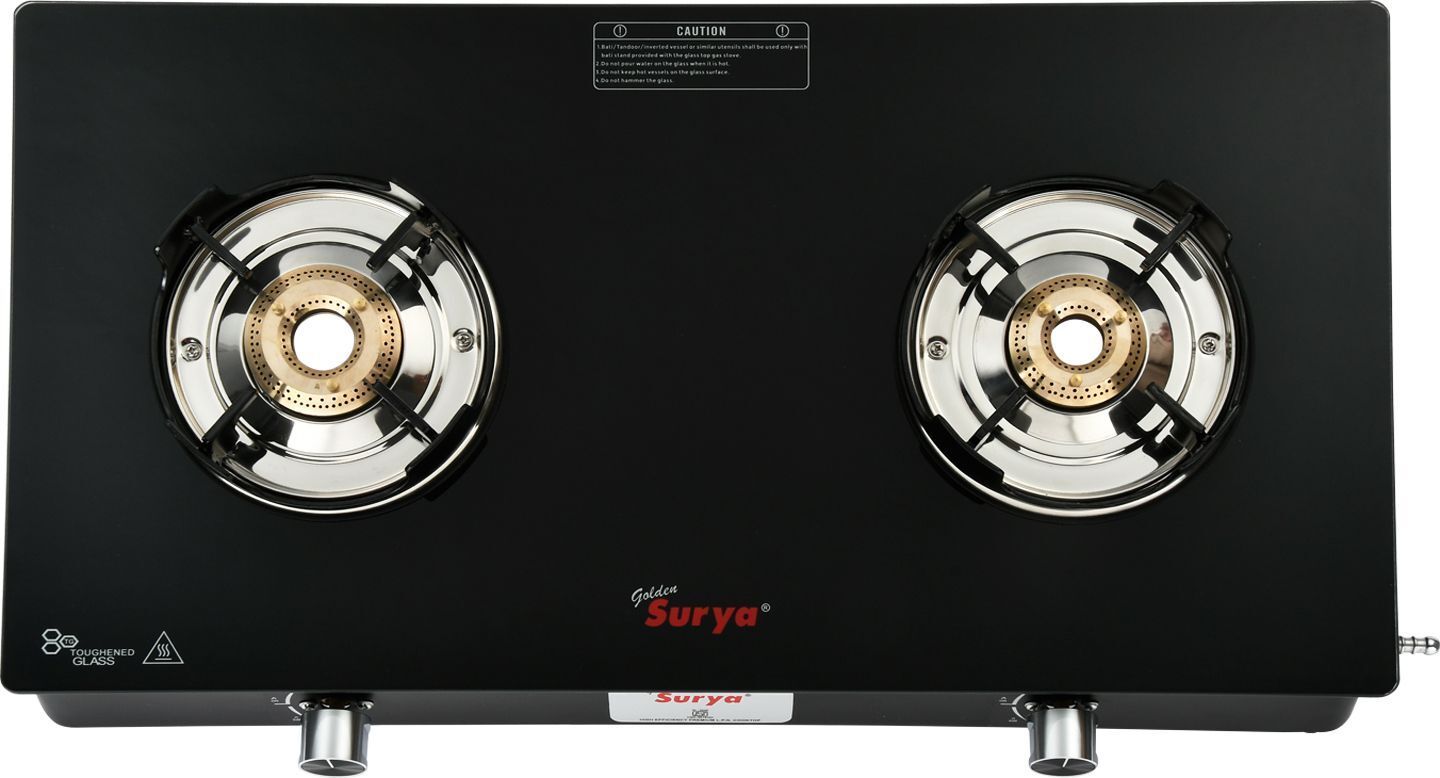 Toughened Glass Top, Manual Ignition, 18 Months Warranty, Flame Guard Protection Stainless Steel Manual Gas Stove-image-1