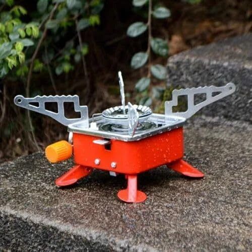 techel Portable Mini Gas Stove/Butane Gas Burner for Camping AZX38 Stainless Steel Manual Gas Stove-picture-23