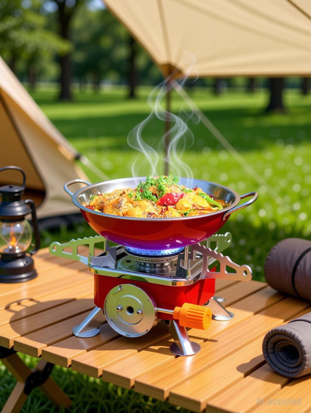 Portable Mini Gas Stove/Butane Gas Burner for Camping AZX7 Stainless Steel Manual Gas Stove-image-47