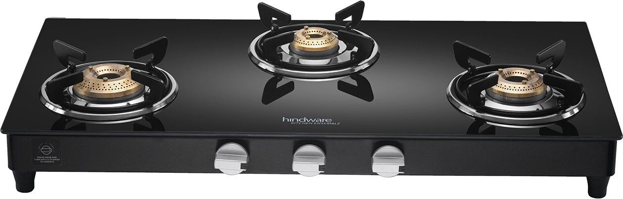 hindware smart appliances ARMO Plus GL 3B BLK Glass Manual Gas Stove-picture-25