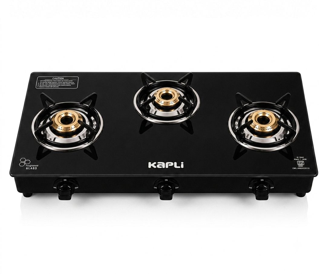 Kapli Premium Gas Stove with Toughened Glass Top, Sleek & Compact Cooktop Glass Manual Gas Stove-image-21