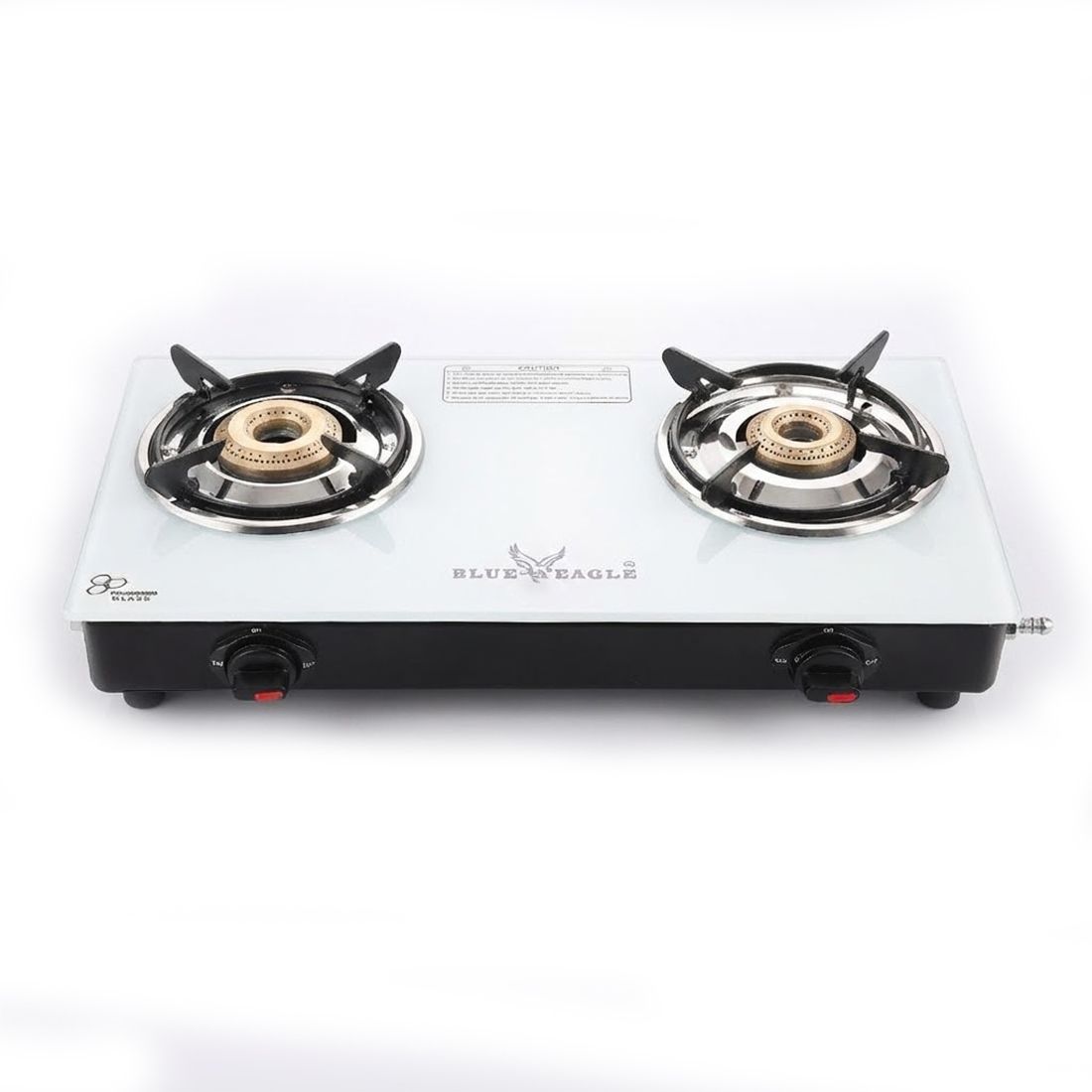Compact Toughened Glass Top Spill-Proof Design Glass Manual Gas Stove-image-1