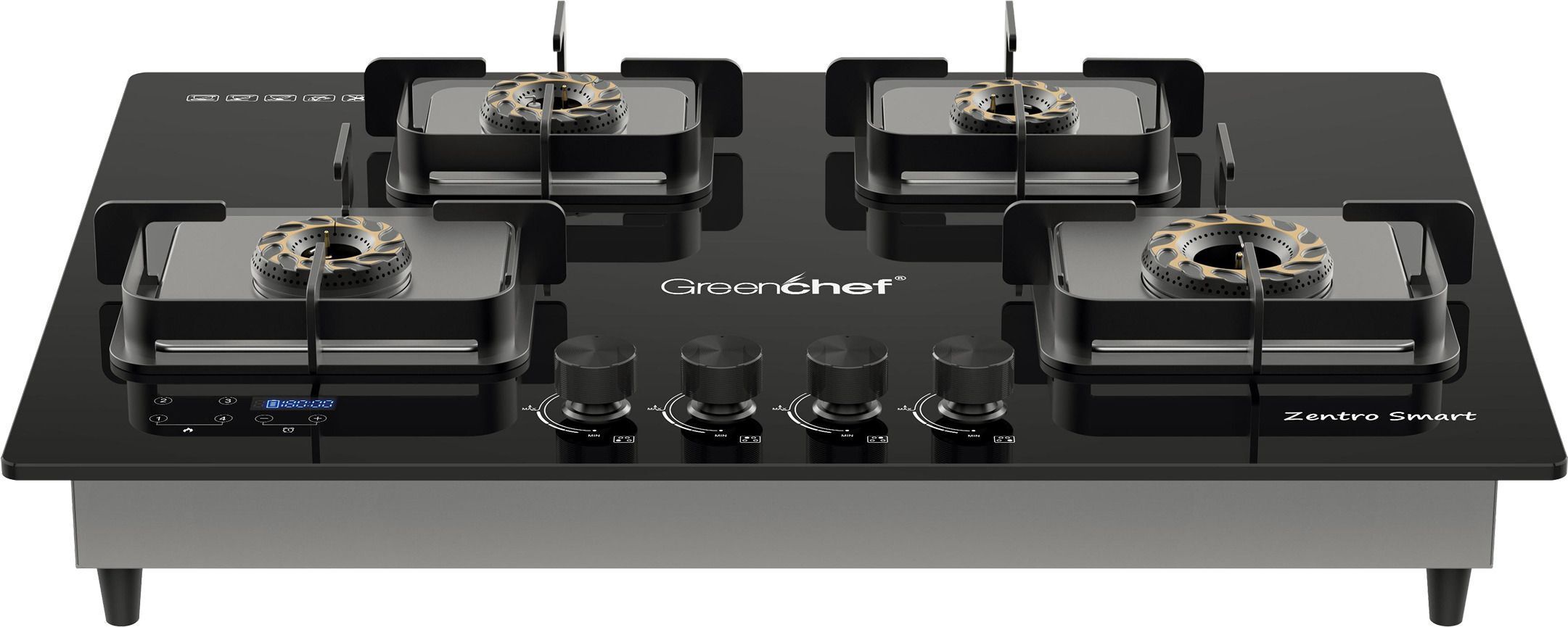greenchef Zentro Smart Four burner Hob Top Glass Automatic Hob-picture-0