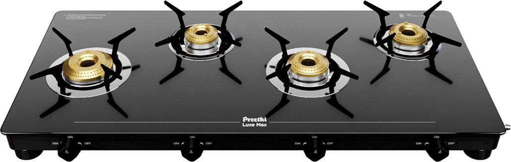 Luxe Max 4 Burner Glass Manual Gas Stove-image-32