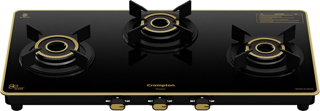 crompton CKT-ORR723-MSB Brass, Glass, Stainless Steel Manual Gas Stove-picture-9