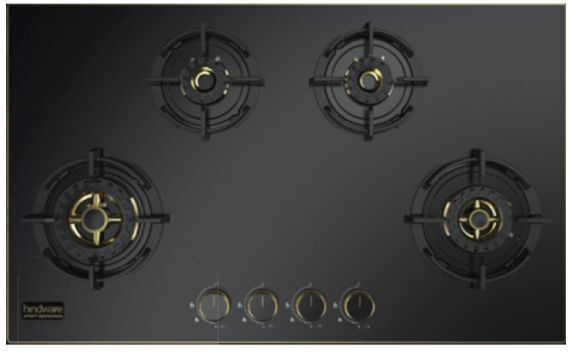 Ivana 4b 86 cm Built in Hob With Flame Failure Device and Frost Glass Glass Automatic Hob-image-2