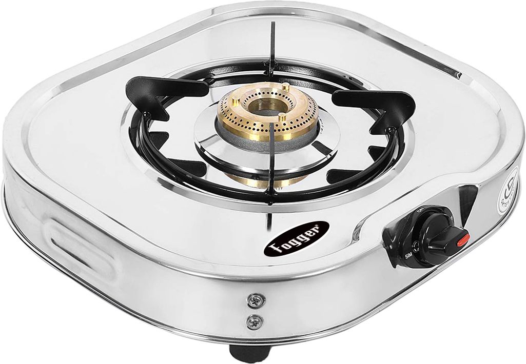 Premium Heavy Steel Body One Burner Chulha Stainless Steel Manual Gas Stove