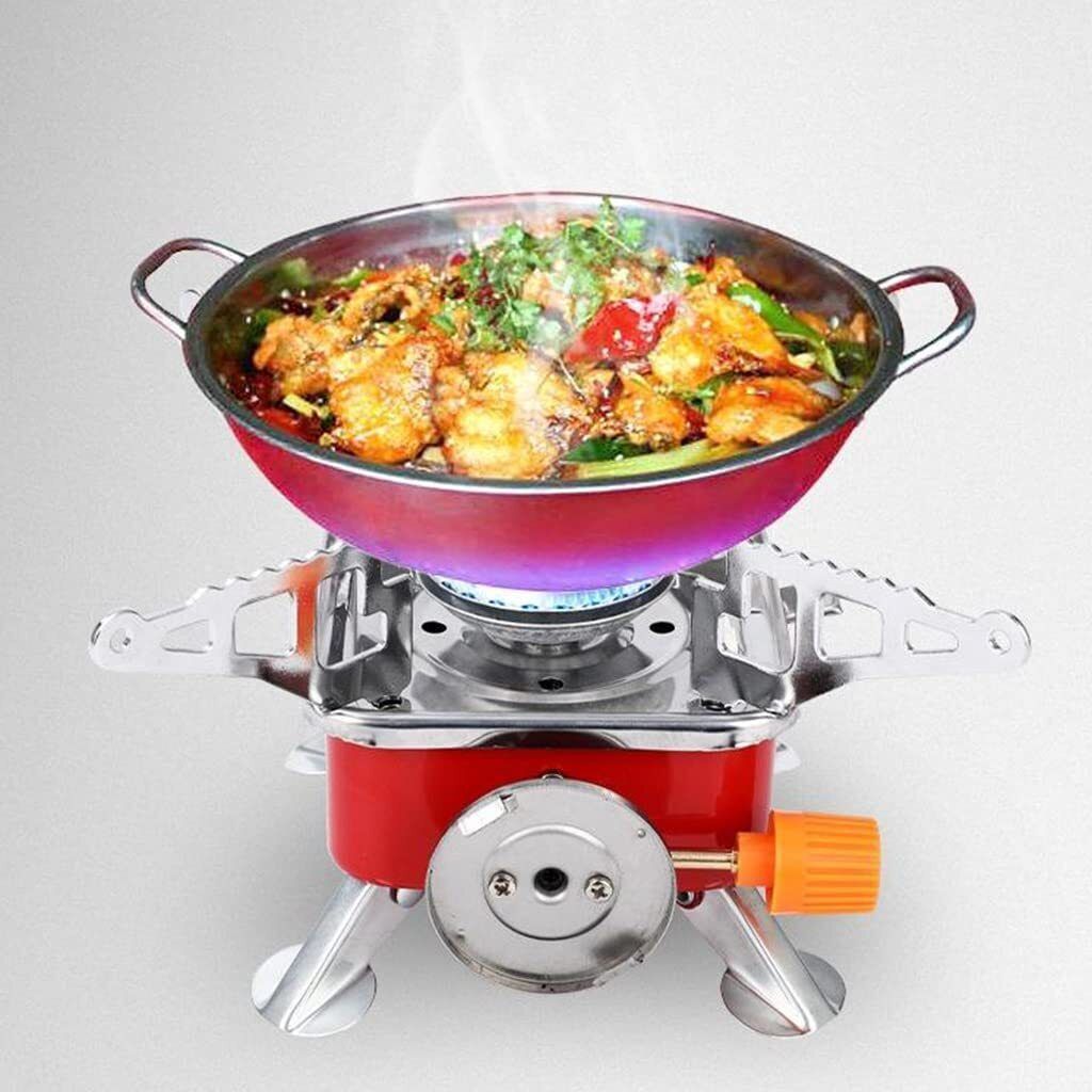 Portable Gas Stove | Folding Cylinder Gas Burner For Outdoor Camping Stainless Steel Manual Butane Gas Stove-image-30