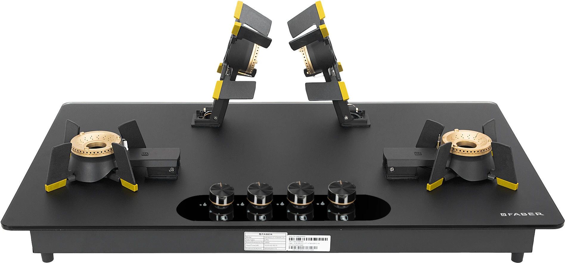 faber Magiclift HT904|Liftable Burners|FFD|Matte Glass Finish|Easy Cleaning| Glass Automatic Hob-picture-27