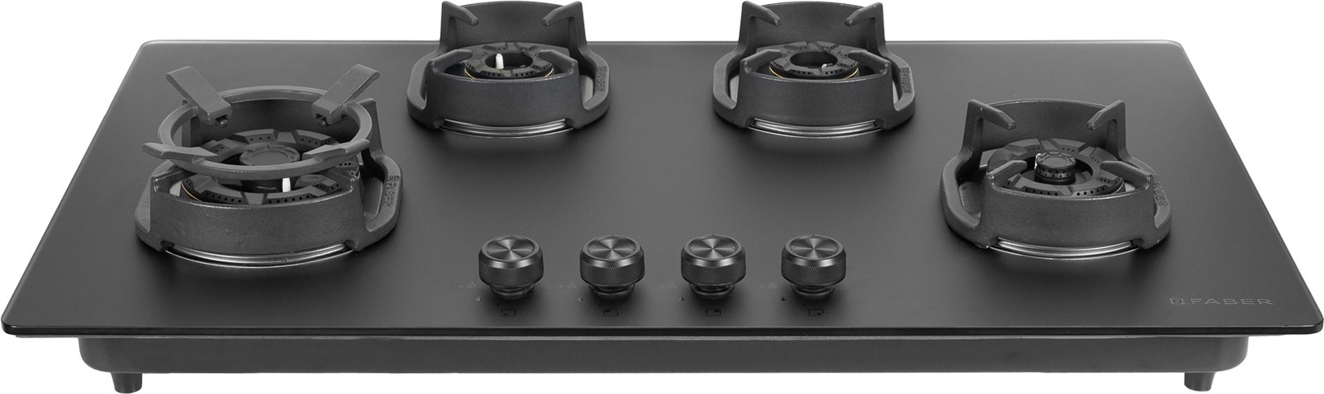 Hob Della HD904 CI AI | |Auto-Ignition|Brass Burner| Cast Iron Pan Support Glass Automatic Hob-image-41