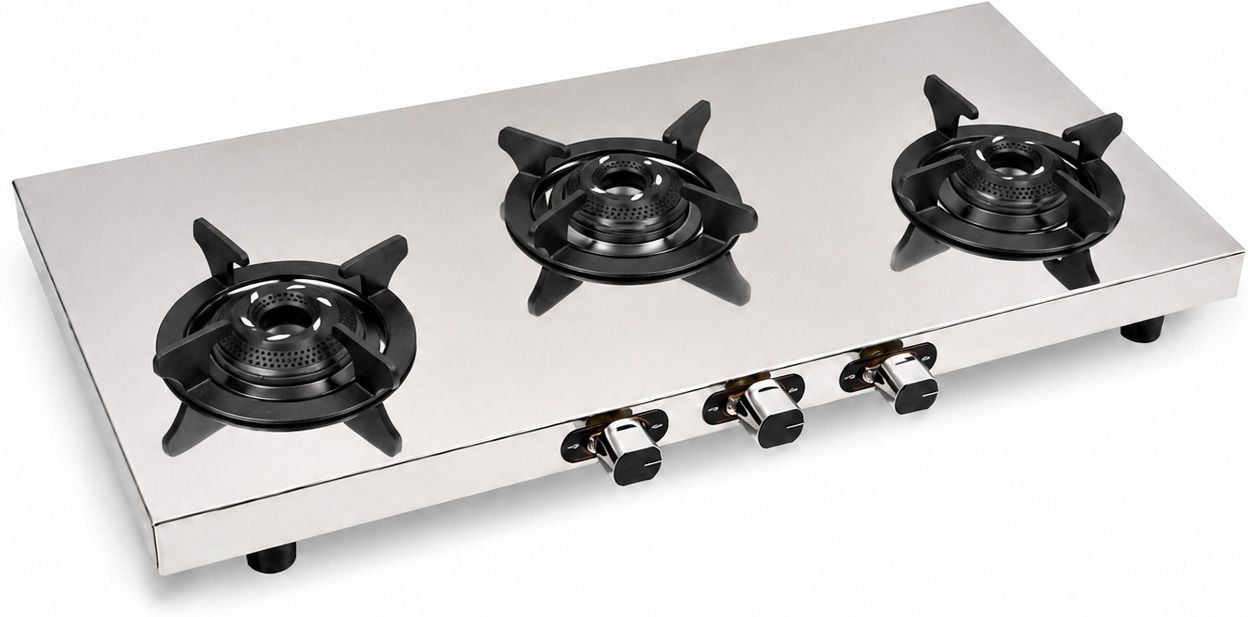 3B Power ultra slim slim acb RIO Stainless Steel Manual Gas Stove-image-5