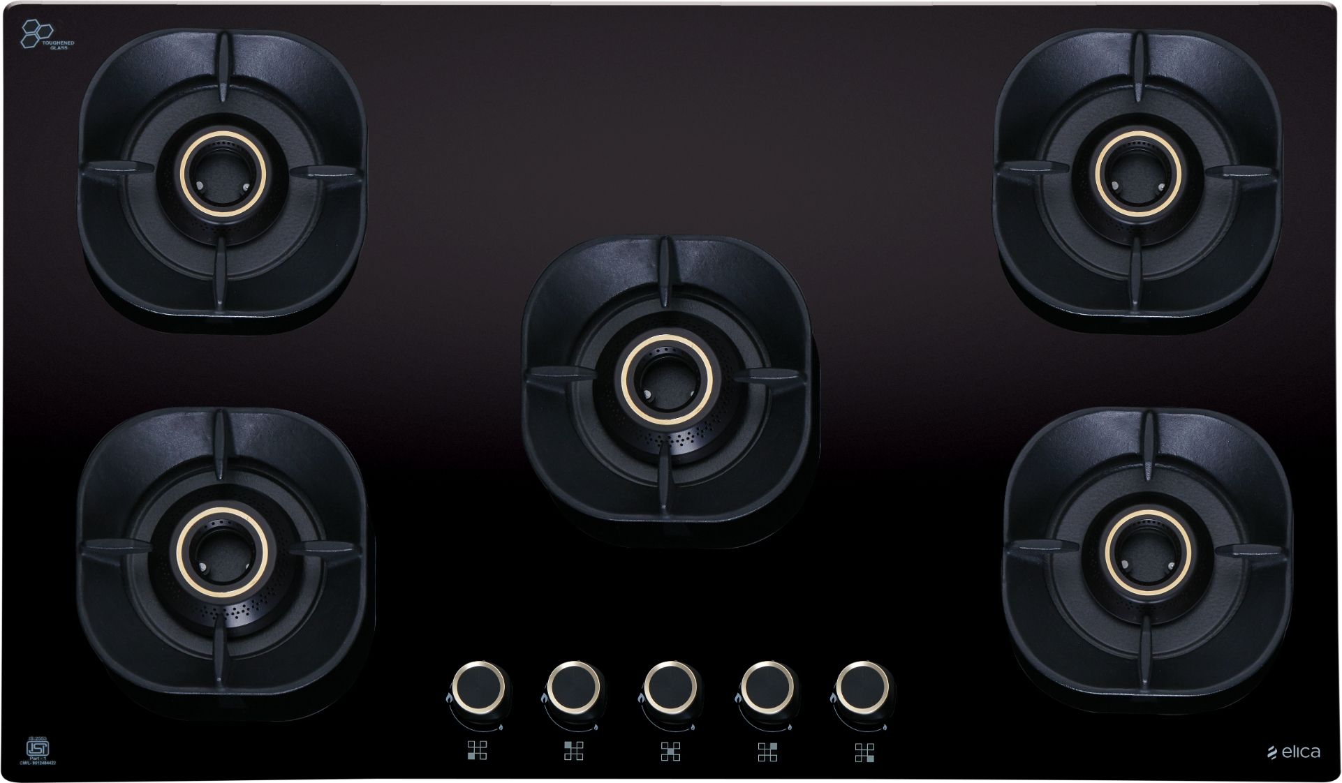 CROWN FLEXI 590 LOTUS IND HD BRASS Glass Automatic Hob-image-33