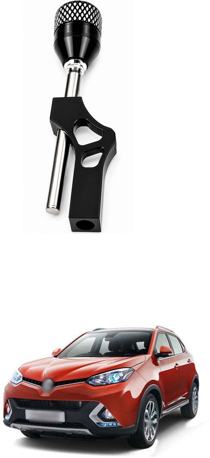 Universal Car Gear Knob Sporty Aluminum Finish Compatible with Most Cars sg923 Car Handbrake Grip-image-3