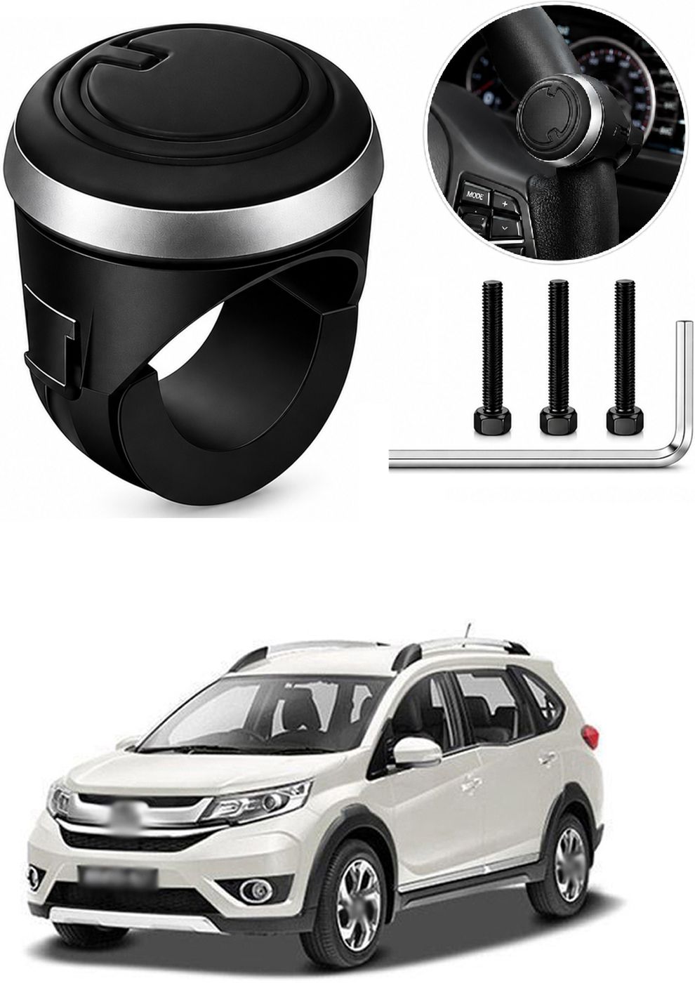Universal Steering Wheel Booster Ball Knob 360° Rotation Easy Grip Control sg9 Car Handbrake Grip-image-8