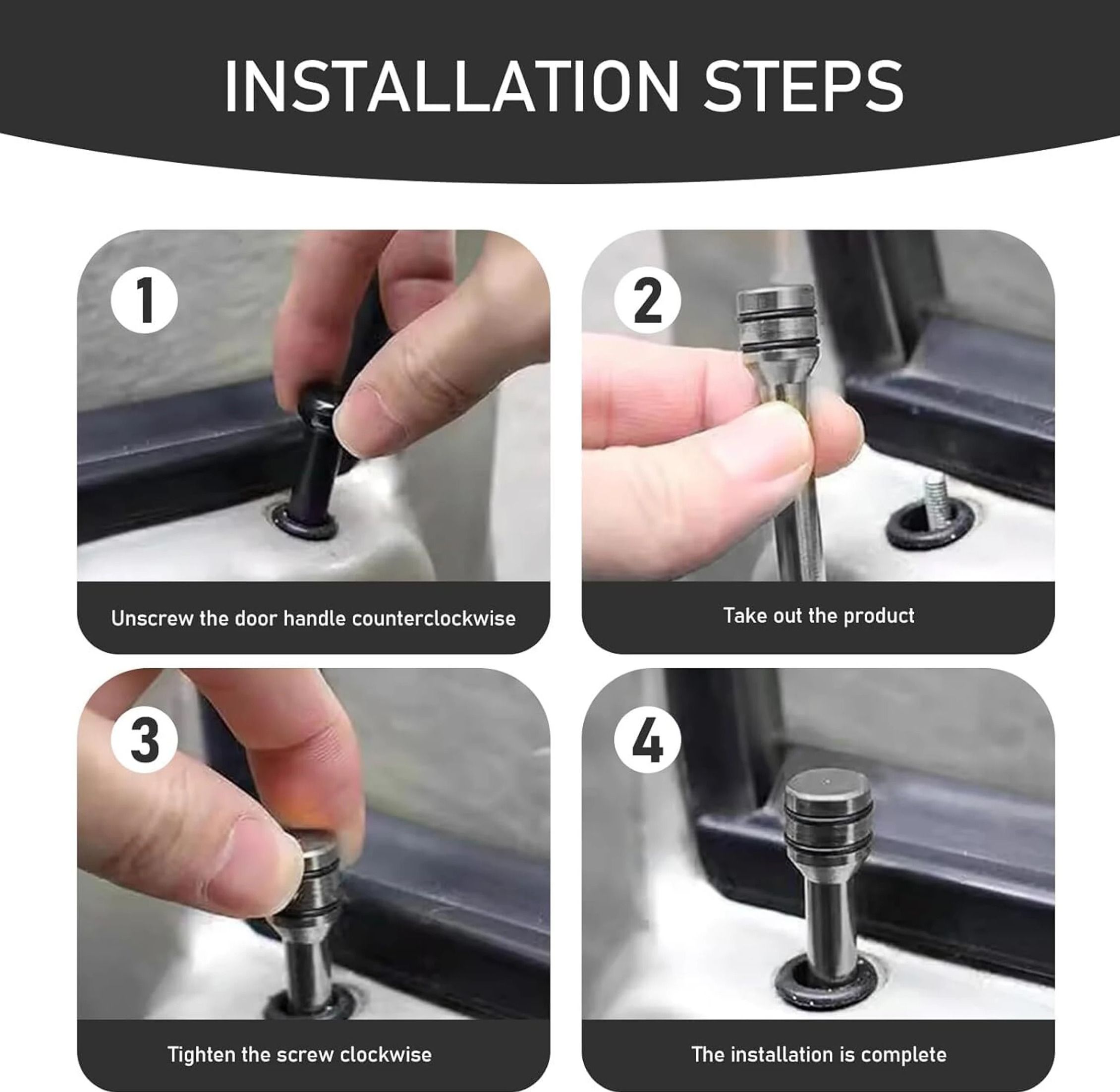Aluminium Car Door Lock Knob-image-45
