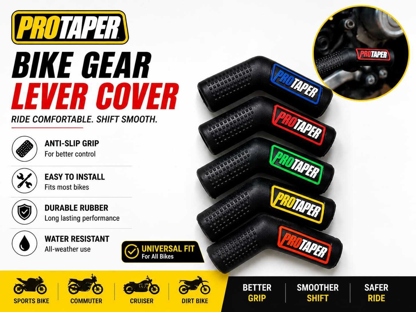 BIKE GEAR LEVER COVER Gear Shift Collar-image-11