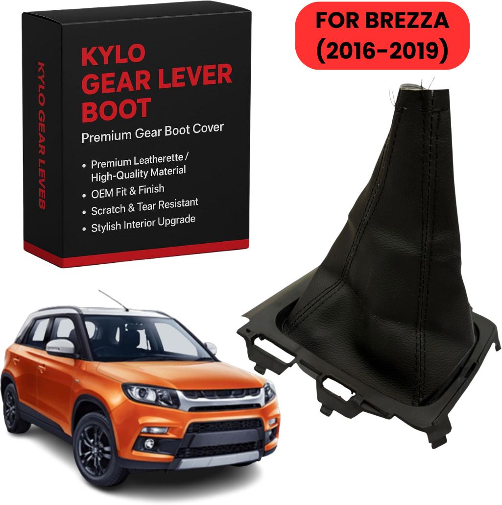 Gear Lever Cover for Car| Gear Collar Compatible with BRZZA (2016-2019) Gear Shift Collar-image-31