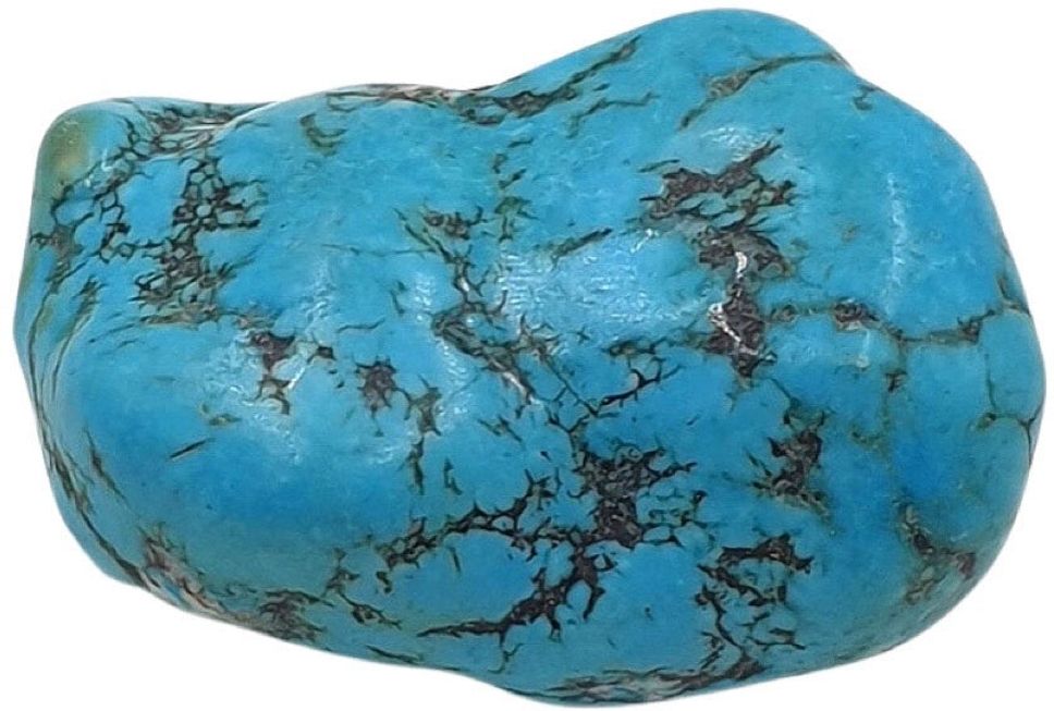 Sahiba Gems Blue, Silver Uncut Natural Turquoise Gemstone