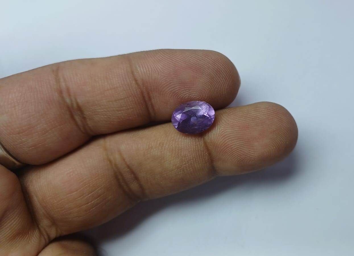 AMOGH JEWELS Purple Cut Natural Sapphire Amethyst Gemstone-image-44