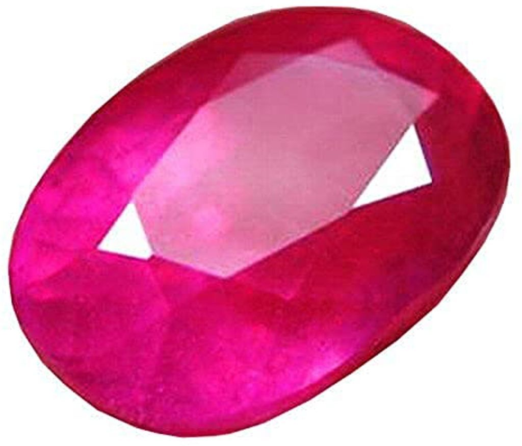 barmunda gems Red Cut Stimulated Ruby Gemstone