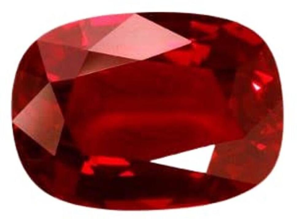 barmunda gems Red Cut Stimulated Ruby Gemstone