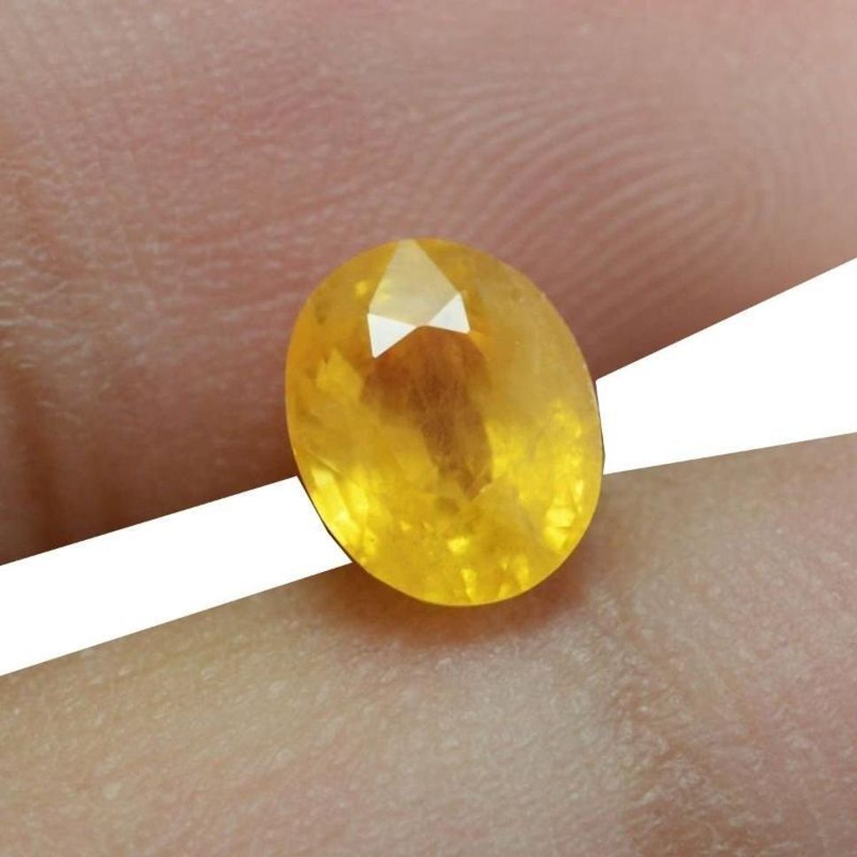 Getgemstones Yellow Cut Natural Sapphire Crystal Gemstone-image-24