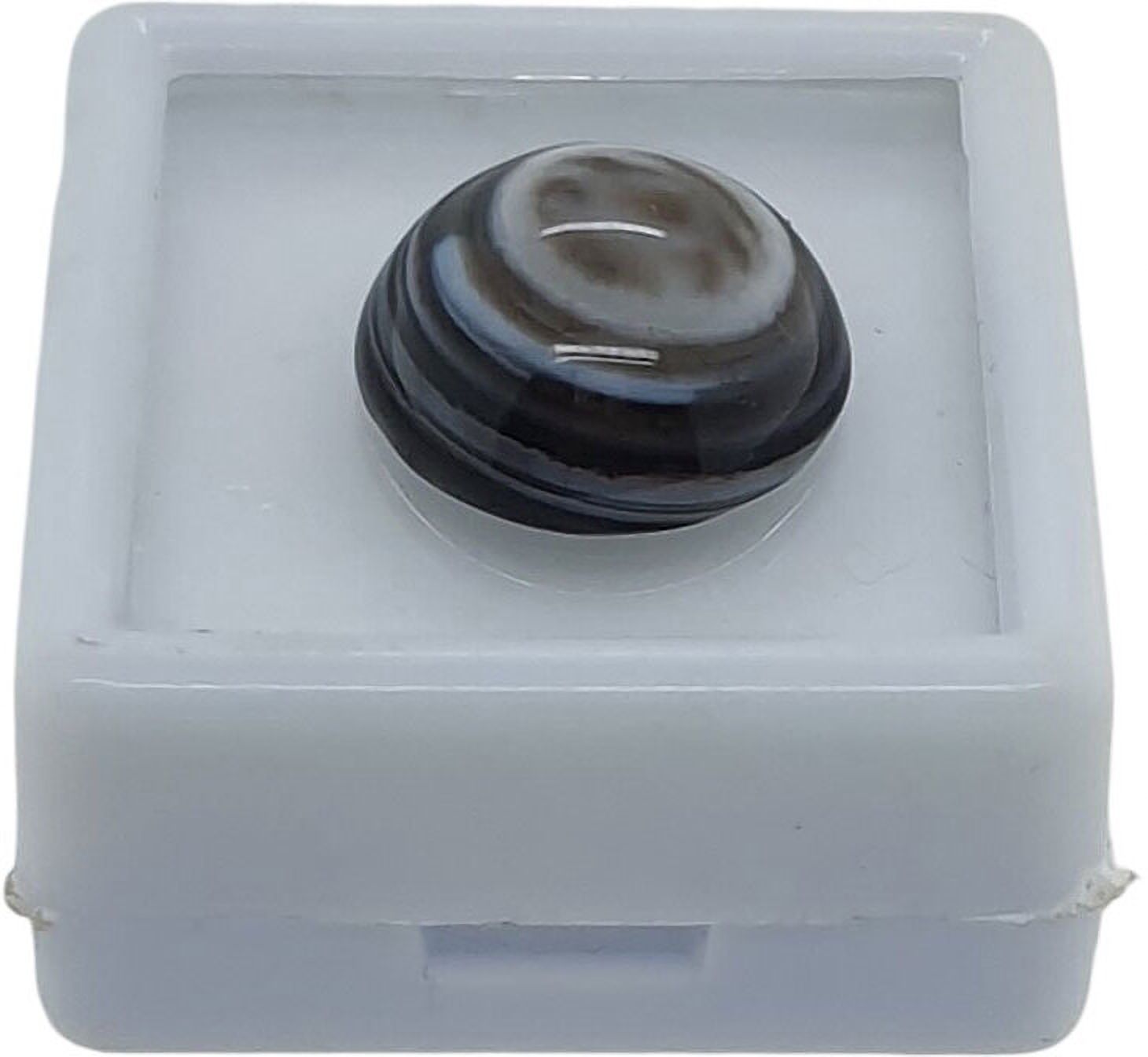 Sahiba Gems Brown, Black, White Cut Natural Agate Gemstone