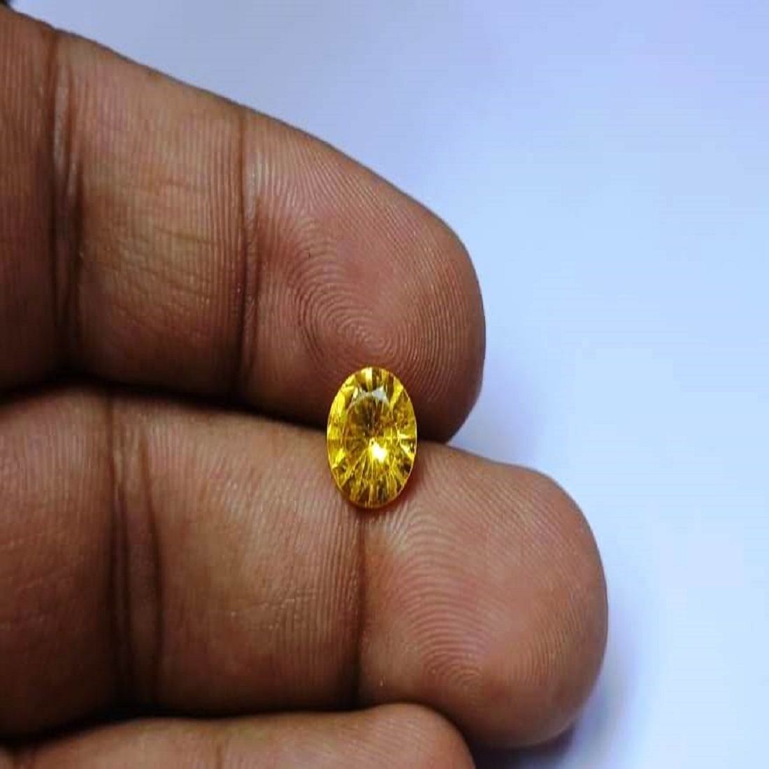 AMOGH JEWELS Yellow Cut Synthetic Zircon Gemstone-image-29