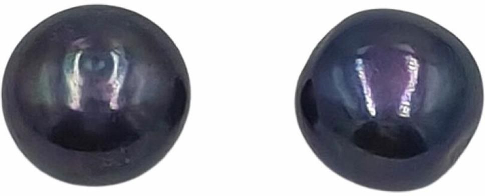 Sahiba Gems Black Cut Natural Pearl Gemstone