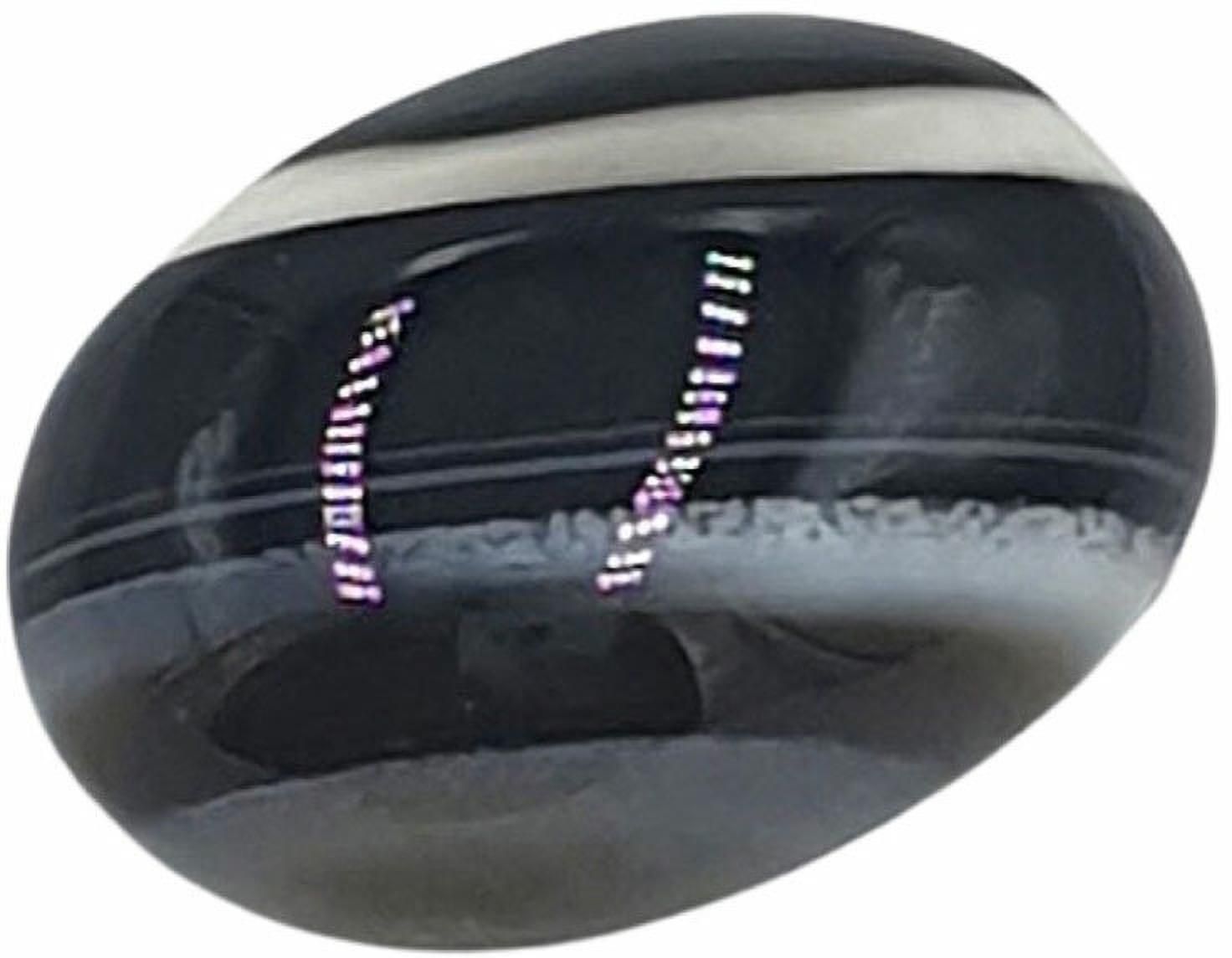 Sahiba Gems Black Cut Natural Agate Gemstone